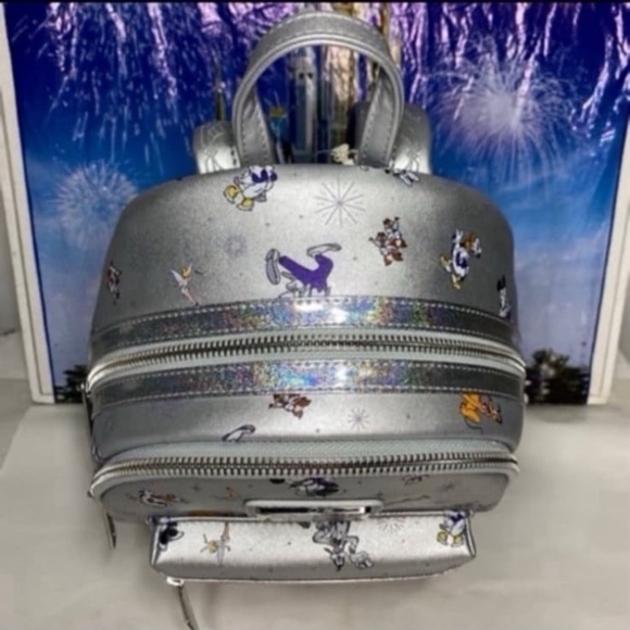 Disney parks 100th anniversary Mickey and friends AOP Loungefly mini backpack - Picture 6 of 7